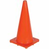 Vestil Standard Duty Traffic Cone, 27-1/2", PVC, 27.5 in H, 14 L, 14 W, Orange TC-28-SD